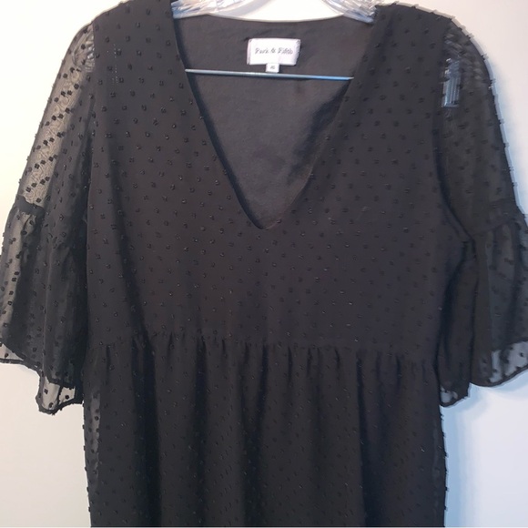 Park & Fifth Black Rennie Mini Dress XS - Picture 9 of 11